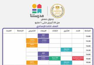 التعليم تنشر جدول عرض الحصص...