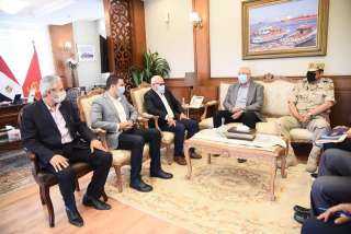 محافظ بورسعيد يستقبل وزير الزراعة...