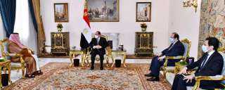 الرئيس السيسي يستقبل تركي آل...