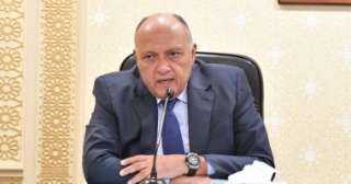 سامح شكرى يستقبل وزير خارجية...