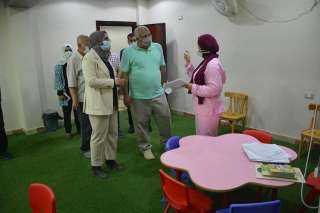 الزملوط يتابع سير العمل بمركز...