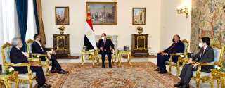 الرئيس السيسى يستقبل وزير خارجية...