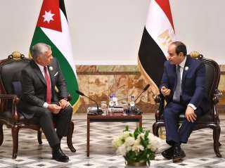 الرئيس السيسى يلتقى ملك الاردن...