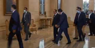 شاهد.. لحظة وصول الرئيس السيسي...