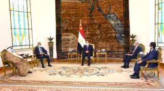 السيسى يستقبل رئيس مجلس الأمة...