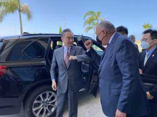 وزير الخارجية يستقبل نظيره الصينى...