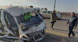 مصرع طالبين فى حادث تصادم...