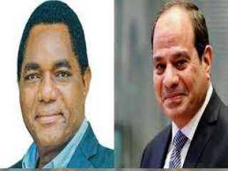 السيسي يهنئ رئيس زامبيا الجديد...