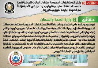 الحكومة تنفى رفض المستشفيات الحكومية...