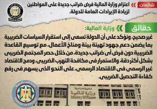 الحكومة تنفى فرض ضرائب جديدة...