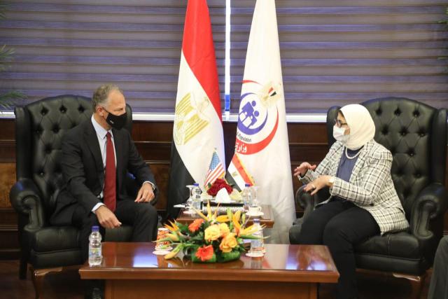 وزيرة الصحة والسفير الأمريكي لدى مصر يعقدان مؤتمرًا صحفيًا لاستعراض سبل التعاون بين البلدين
