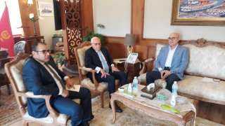 محافظ بورسعيد يستقبل رئيس المصرى...