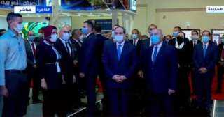 السيسي يتفقد المعدات والأجهزة المشاركة...