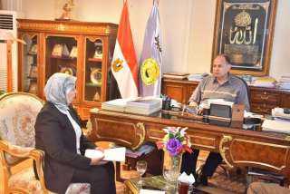 محافظ أسيوط يستقبل السكرتير العام...