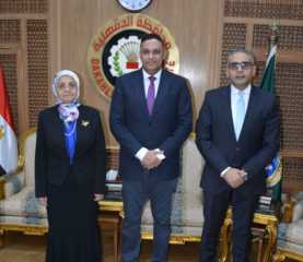محافظ الدقهلية يستقبل رئيس هيئة...