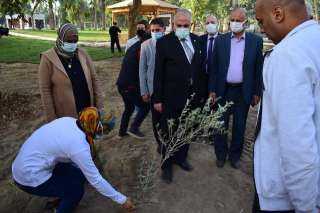 وزير الرى يشهد زراعة ١٠٠٠...