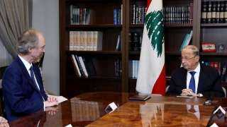 الرئيس اللبناني يدعو المجتمع الدولي...