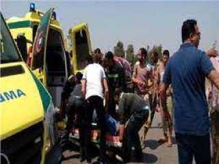 إصابة 4 أشخاص فى حادث...