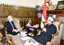 وزير الأوقاف خلال استقباله سفير...