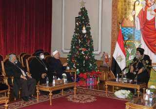مفتي الجمهورية يزور البابا تواضروس...