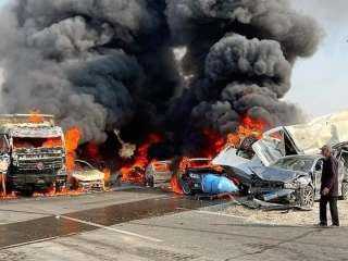 ارتفاع عدد المصابين فى حادث...