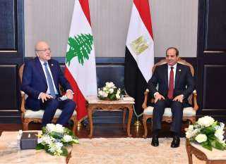 الرئيس السيسى يستقبل نجيب ميقاتى...
