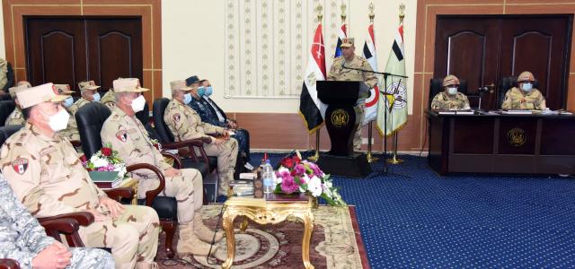 وزير الدفاع يشهد المرحلة الرئيسية لمشروع مراكز القيادة التعبوى ” جالوت - 9 ”