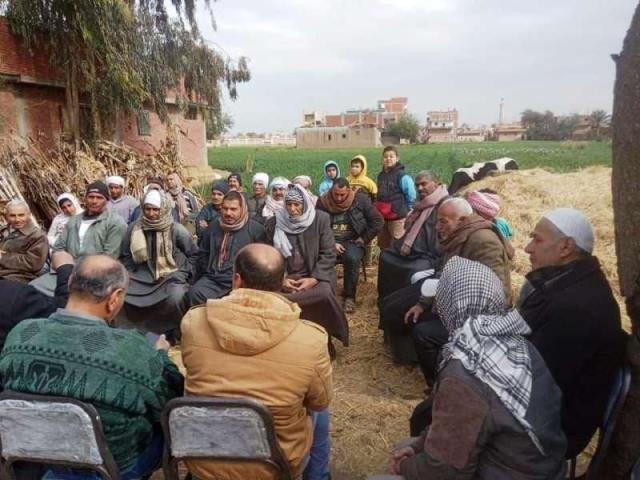 زراعة الشرقية تنفذ ندوة إرشادية لمزارعي قرية الفواقسة بههيا لزيادة إنتاجية محصول القمح
