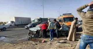إصابة 3 أشخاص فى حادث...