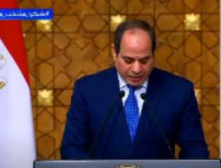 كلمة الرئيس السيسي بالمؤتمر المشترك...