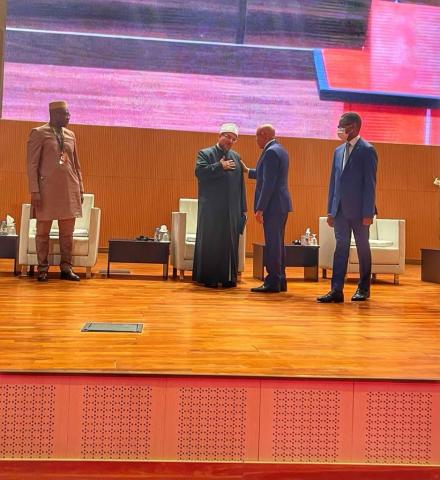 وزير الأوقاف يلقى كلمة بالجلسة الافتتاحية بالمؤتمر الإفريقي لتعزيز السلم المنعقد بدولة موريتانيا