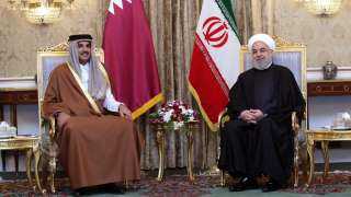 أمير قطر يستقبل الرئيس الإيراني...