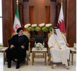 رئيس إيران وأمير قطر يوقعان...