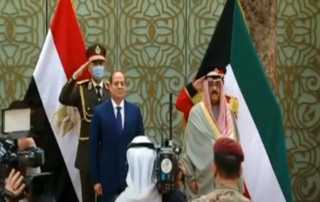 ولى عهد الكويت يستقبل الرئيس...