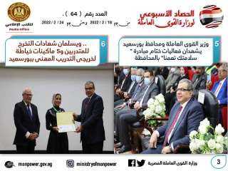حصاد وزارة القوى العاملة في...