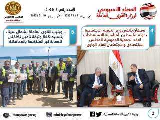 حصاد وزارة القوى العاملة في...