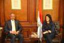 وزيرة التعاون الدولي تستقبل مدير...