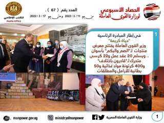 حصاد وزارة القوى العاملة في...