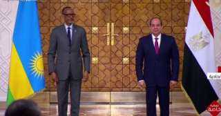 الرئيس السيسي ونظيره الرواندي يشهدان...