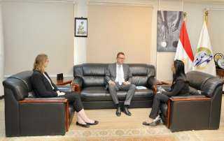 مايا مرسي تستقبل سفير المانيا...