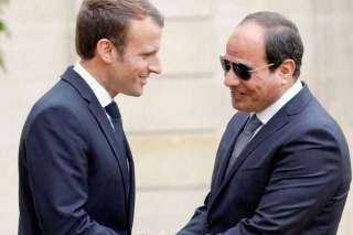 الرئيس السيسي يهنئ ماكرون بفوزه...