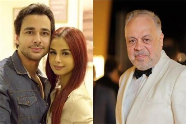 نقيب المهن التمثيلية ومحمود المهدي وزوجته منة عرفة