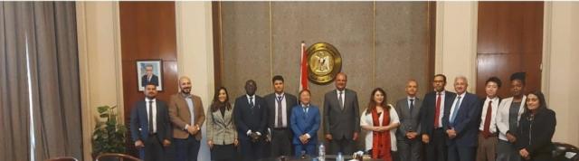 استقبال مساعد وزير الخارجية للتعاون الدولي للتنمية وفد الأمم المتحدة المعني بالإعداد للمنتدى الحضري العالمي المقرر عقده في مصر