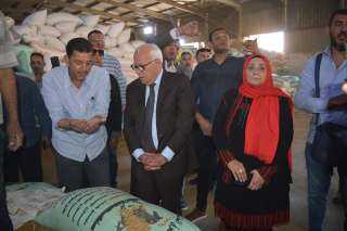 محافظ بورسعيد يتفقد صوامع وشوون...