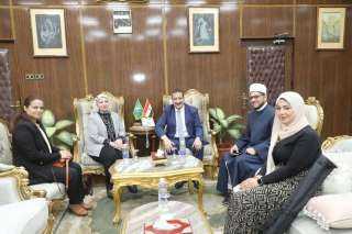 محافظ المنوفية يستقبل وفد المجلس...