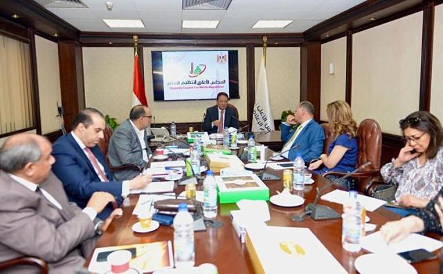 الأعلى للإعلام يناقش تكليف الرئيس السيسي بشأن الحوار الوطني