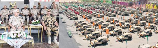 رئيس أركان حرب القوات المسلحة يشهد إجراءات تفتيش الحرب لإحدى وحدات قوات الصاعقة