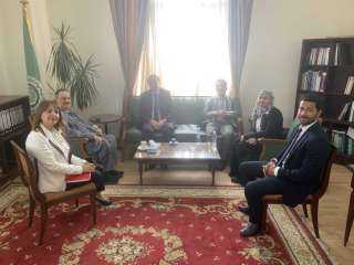 السفير خليل الذوادى ورئيس وفد...