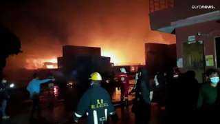 ارتفاع حصيلة ضحايا حريق مستودع...