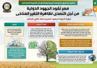 بالإنفوجراف... مصر تقود الجهود الدولية...